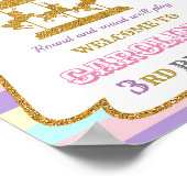 Karousel Begrüßungsschild Party Giro Zirkus Poster (Ecke)