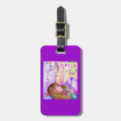 Karousel Dreams Gepäckträger mit Lederband Gepäckanhänger (Vorderseite vertikal)