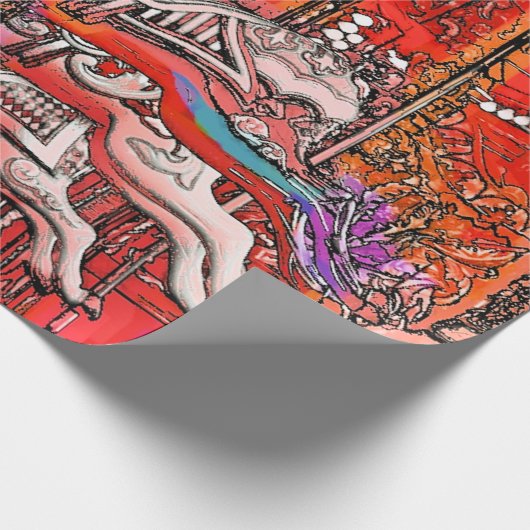 KAROUSEL GESCHENKPAPIER (Ecke)