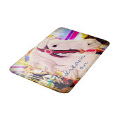 Karousel Horse Fotografy Dream on Script Zitat Badematte (Schrägansicht)