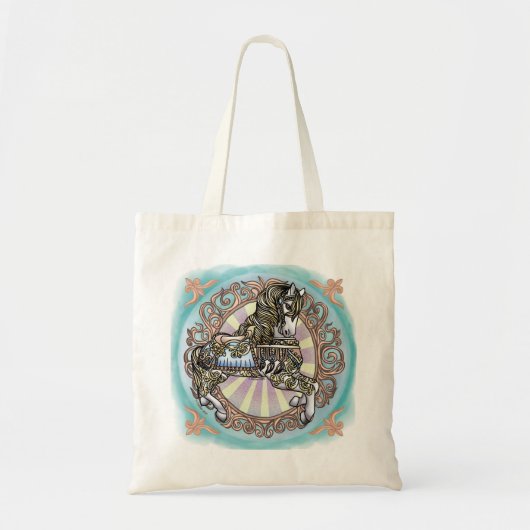 Karousel Horse Tote Bag Tragetasche (Vorne)