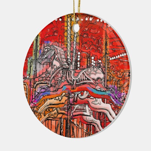 KAROUSEL KERAMIK ORNAMENT (Links)