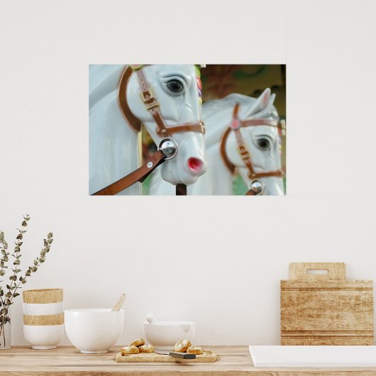Karousel Pferde Poster (Küche)