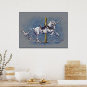 Karousel Unicorn Poster (Küche)