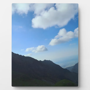 Karpaten-Blauhimmel-Gipfel – Rumänien Bergkunst Fotoplatte