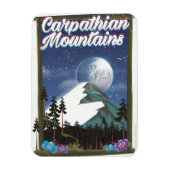 Karpaten-Gebirge Reiseplakat Magnet (Vertikal)