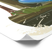 Karpaten-Gebirge Reiseplakat Poster (Ecke)