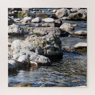 Karpaten-Gebirgsfluss – Naturdruck Rumänien Puzzle