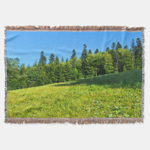 Karpaten-Grünwiese – Rumänien Bergdruck Decke
