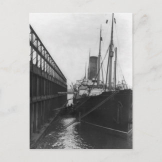 Karpaten im Dock in New York 1912 Postkarte