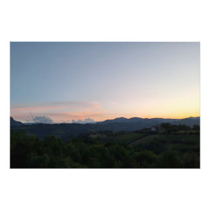 Karpaten-Sonnenuntergang – Rumänien Bergfotografie Fotodruck