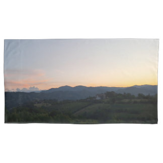 Karpaten-Sonnenuntergang – Rumänien Bergfotografie Kissenbezug
