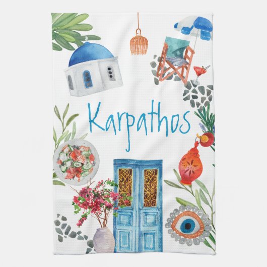 Karpathos Breeze Kitchtuch Geschirrtuch (Vertikal)