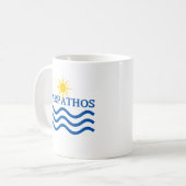 KARPATHOS Griechenland, Sun Waves Kaffeetasse (Vorderseite Links)