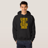 KARPE, DAS FLIESEN DIEM lustige latin Zitat Hoodie (Vorne ganz)
