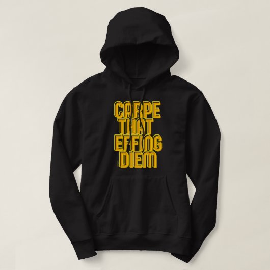 KARPE, DAS FLIESEN DIEM lustige latin Zitat Hoodie (Design vorne)