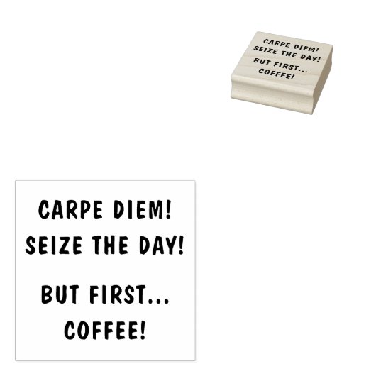 KARPE DIEM! GUMMISTEMPEL (Stempel)