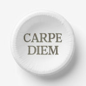 Karpe Diem Papierschüsseln Pappteller (Vorderseite)