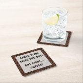 KARPE DIEM! RECHTECKIGER PAPPUNTERSETZER (Vor Ort)