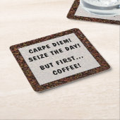 KARPE DIEM! RECHTECKIGER PAPPUNTERSETZER (angewinkelt)