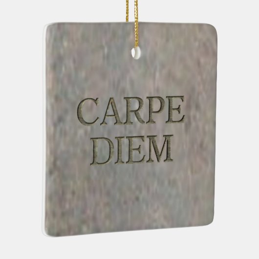 Karpe-Diem-Stone-Ornament Keramikornament (Rechts)