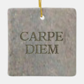 Karpe-Diem-Stone-Ornament Keramikornament (Vorderseite)