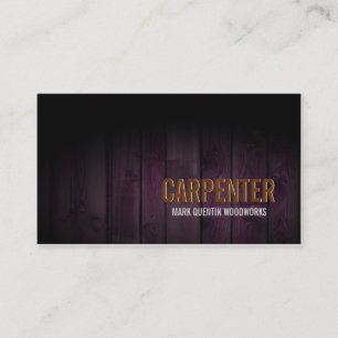 Karpenter Business Card Dunkles Holz Visitenkarte