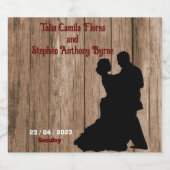 Karpenter-Hochzeit Bierflaschenetikett (Einzelnes Label)