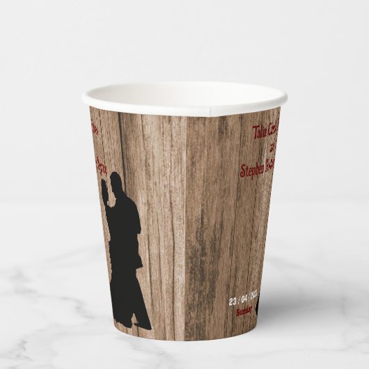 Karpenter-Hochzeit Pappbecher (Rechts)