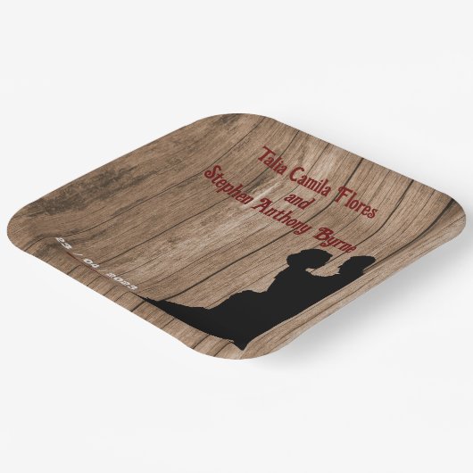 Karpenter-Hochzeit Pappteller (Gewinkelt)