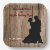 Karpenter-Hochzeit Pappteller (Vorderseite)