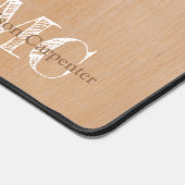 Karpenter Monogram, hellbraun Schreibtischunterlage (Ecke)