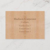 Karpenter Monogram, hellbraun Visitenkarte (Rückseite)