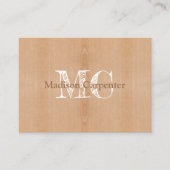 Karpenter Monogram, hellbraun Visitenkarte (Vorderseite)