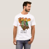 Karpfen auf der Jagd mit personalisierter Fischere T-Shirt (Vorne ganz)