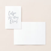 Karpfen, die sich abspielen | Silber Folienkarte (Anzeige)