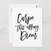 Karpfen, die sich auf Diem Hand Briefkurs Postkarte (Vorne/Hinten)