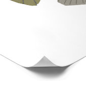 Karpfen - Fischkopf Poster (Ecke)