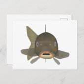 Karpfen - Fischkopf Postkarte (Vorne/Hinten)