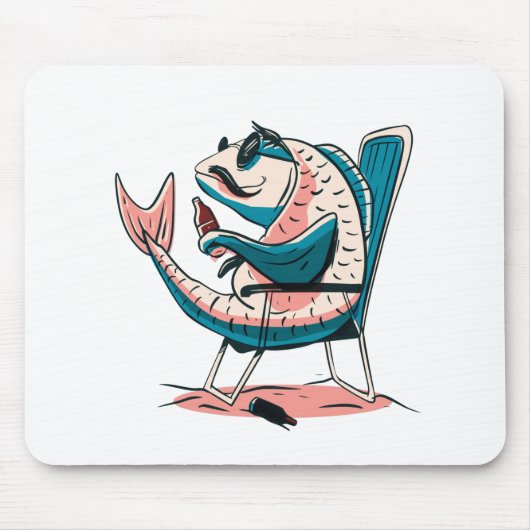 Karpfen Großvater Mousepad (Vorne)