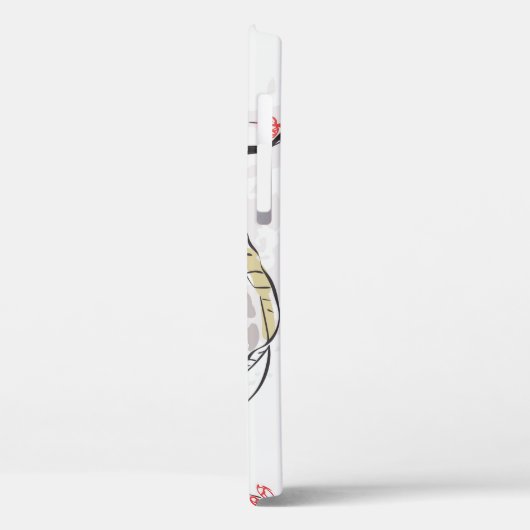 Karpfen Koi Fisch Naturlandschaft Sketch-Illustrat Case-Mate iPhone Hülle (Rückseite / Links)