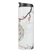 Karpfen Koi Fisch Naturlandschaft Sketch-Illustrat Thermosbecher (Nach rechts gedreht)