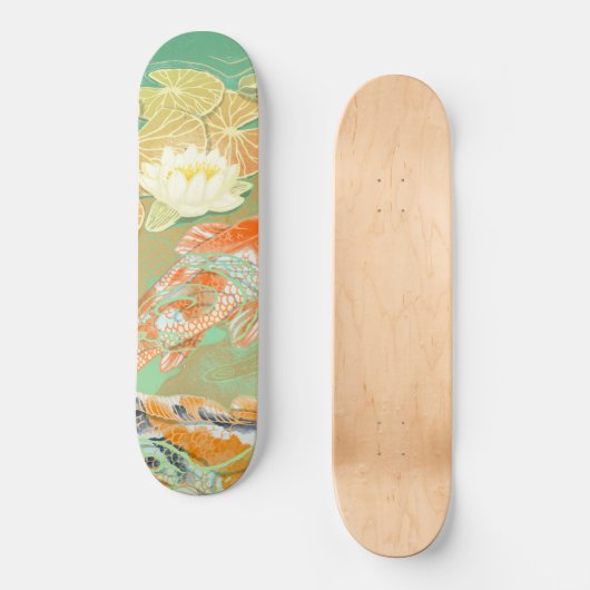 Karpfen Koi Skateboard (Vorderseite)