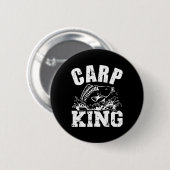 Karpfen König Angeln  Button (Vorne & Hinten)