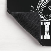 Karpfen König Angeln Mousepad (Ecke)