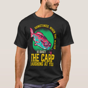 Karpfen lacht dich an Angeln Fischer T-Shirt