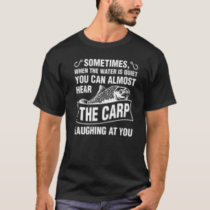 Karpfen lacht über dich Angeln Fischer T-Shirt