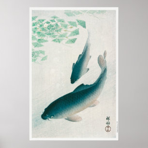 Karpfen oder Koi (1926) von Ohara Koson Poster