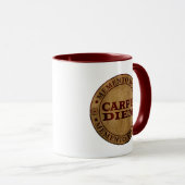 Karpfen Seize der Tag Memento mori Tasse (VorderseiteRechts)