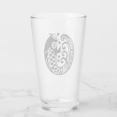 Karpfen und Welle Glas (Rückseite)